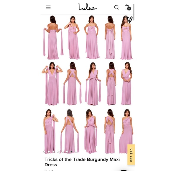 Burgundy Lulus Tricks of the Trade dress - Picture 5 of 5